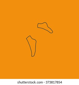 Socks flat illustration.