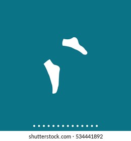 Socks flat illustration.