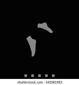 Socks flat illustration.