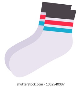 Socks flat illustration on white