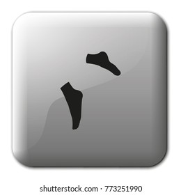 Socks flat vector icon.