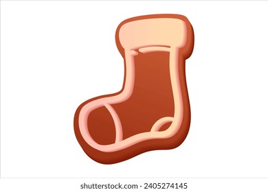 Socks Gingerbread Cookie Christmas Sticker