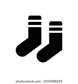 Socks Glyph Icon. Socks Icon