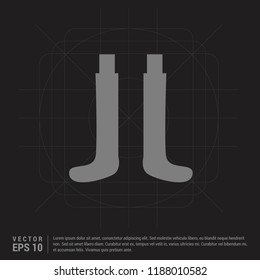 Socks Icon - Black Creative Background - Free vector icon