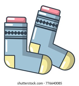 Socks icon. Cartoon illustration of socks vector icon for web