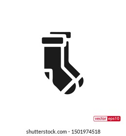 Socks icon. Christmas socks vector illustration. Simple illustration of sock vector icon for web, mobile and UI design.