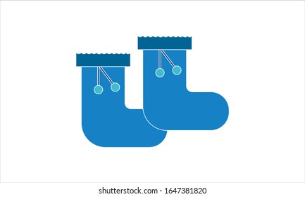 Socks icon. Christmas socks vector illustration. Simple illustration of sock vector icon for web, mobile and UI design.