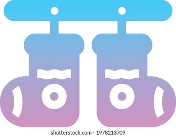 Socks icon. Christmas socks vector illustration. Simple illustration of sock vector icon for web, mobile and ui