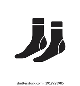 Socks icon design. isolated on white background. vector illustration. 