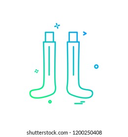 Socks icon design vector