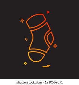 Socks icon design vector
