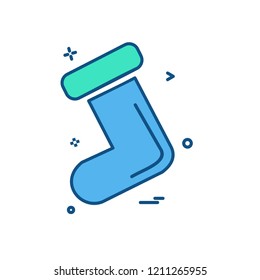 Socks icon design vector
