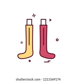 Socks icon design vector