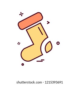 Socks icon design vector