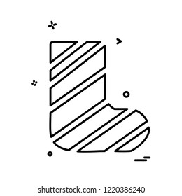 Socks icon design vector