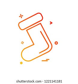 Socks icon design vector