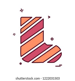 Socks icon design vector