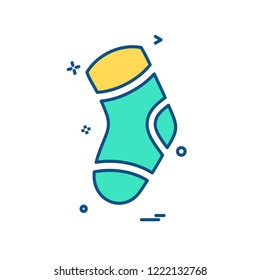 Socks icon design vector