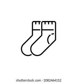 socks icon designed in outline style in fashion and accessories icon theme