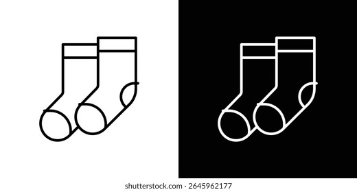 Socks icon Flat style logo vector. perfect for UI designs