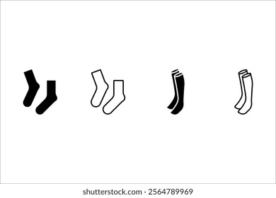 Socks icon. Footwear icon, Vector illustration on white background