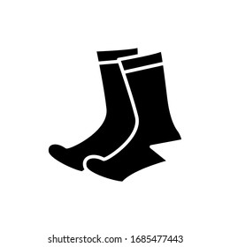 Socks icon with glyph style vector for your web design, logo, UI. illustration