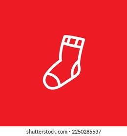 Socks icon. Graphic resource template, vector illustration.