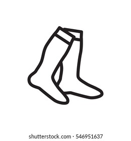 socks icon illustration isolated vector sign symbol