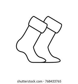 socks icon illustration isolated vector sign symbol