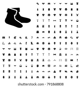 Socks icon illustration isolated vector sign symbol. editable clothes icons vector set.