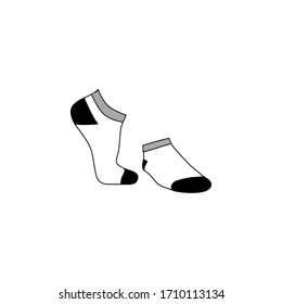 socks icon illustration. vector sock illustration. socks vector isolated with white background.