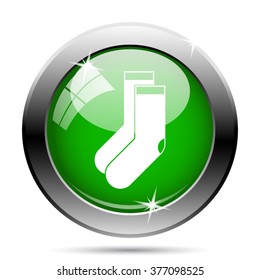 Socks icon. Internet button on white background. EPS10 vector. 