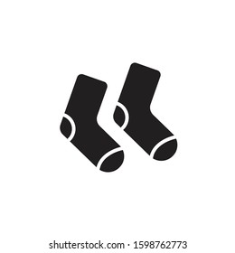 A socks icon isolated on a white background. A symbol of clothes accessory. Great for business use, logo, web applications.