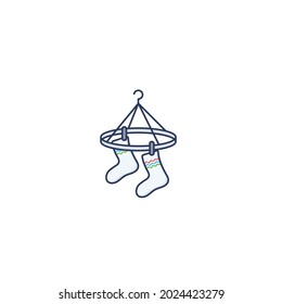 Socks Icon Isolated On White Background