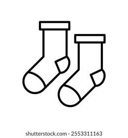 Socks icon isolated on white background