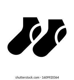 socks icon isolated sign symbol vector illustration - high quality black style vector icons

