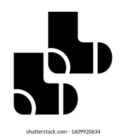 socks icon isolated sign symbol vector illustration - high quality black style vector icons
