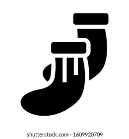 socks icon isolated sign symbol vector illustration - high quality black style vector icons
