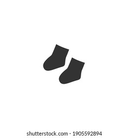 icono de calcetines aislados, icono de signo de calcetines, ilustración vectorial