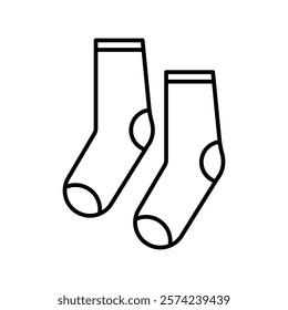 Socks icon linear logo isolated