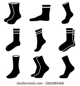 Socks icon, logo isolated on white background