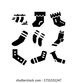 socks  icon or logo isolated sign symbol vector illustration - Collection of high quality black style vector icons
