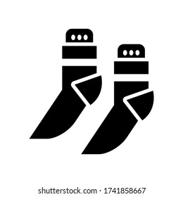 socks  icon or logo isolated sign symbol vector illustration - high quality black style vector icons
