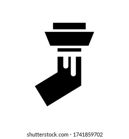 socks  icon or logo isolated sign symbol vector illustration - high quality black style vector icons
