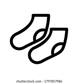 socks icon or logo isolated sign symbol vector illustration - high quality black style vector icons
