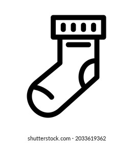 icono de calcetines o logotipo símbolo de signo aislado ilustración vectorial - iconos vectoriales de estilo negro de alta calidad
