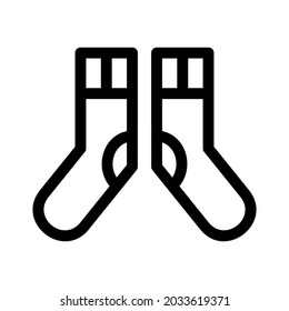 socks icon or logo isolated sign symbol vector illustration - high quality black style vector icons

