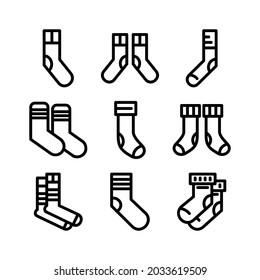 socks icon or logo isolated sign symbol vector illustration - Collection of high quality black style vector icons

