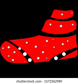 Socks icon natal design flat style