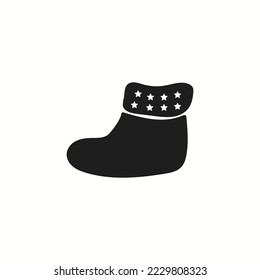 socks icon natal trendy flat style Vector illustration